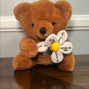 DANKIN VINTAGE 1986 TEDDY BEAR W TAGS BROWN BEAR